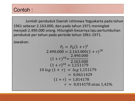 Cara Menghitung Laju Pertumbuhan Penduduk Dengan Excel - Riset