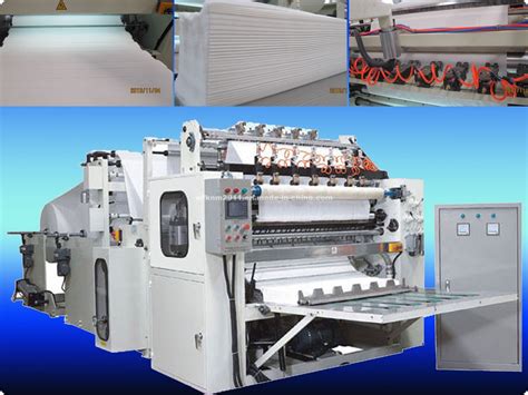 High Speed Automatic Edge Embossing Printing Facial Tissue Paper Folder Machine - China V Fold ...