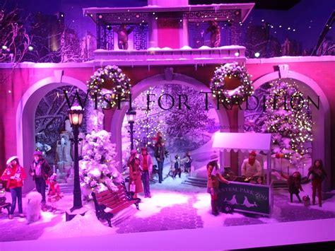 Christmas Display Window At Lord & Taylor In NYC - Central Park Zoo ...