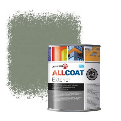 Zinsser Allcoat Exterior Wall Paint RAL 7033 Cement grey - 1 liter