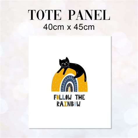 Follow The Rainbow Fabric Panel for sewing Tote Bags – Custom Fabrics UK