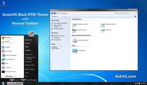 Download free Windows Vista Black Taskbar - altersetup