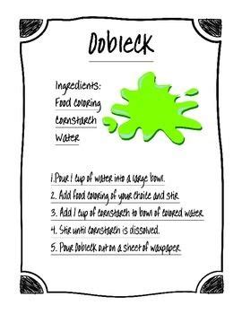 Oobleck Recipe and Recording Sheet | Dr seuss activities, Oobleck ...