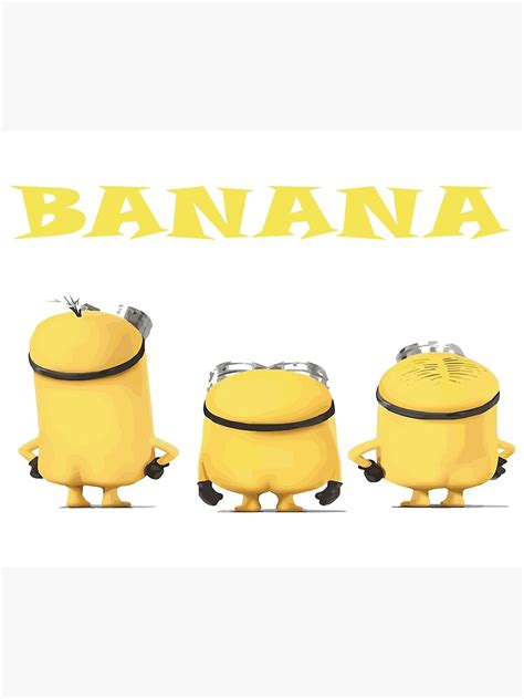 "Naked Minions Staring At A Banana, Naked Minion Shirt Gift, Unisex T-shirt " Poster for Sale by ...