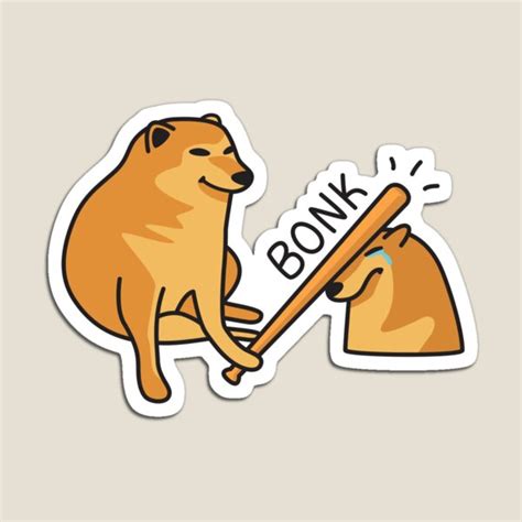 Cheems Bonk Dog Magnet by renroku | Dog magnets, Dogs, Cute