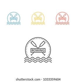 Rowing Team Logo Vector Emblem Stock Vector (Royalty Free) 1033359604 ...