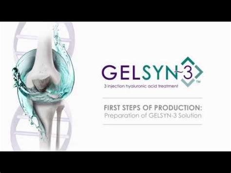 GELSYN-3 Manufacturing Process – Preparation of Solution (Step 1) - YouTube