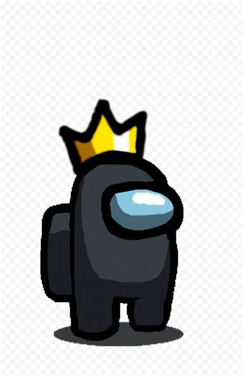 HD Black Among Us Character Cheese Hat Stickers PNG | Citypng