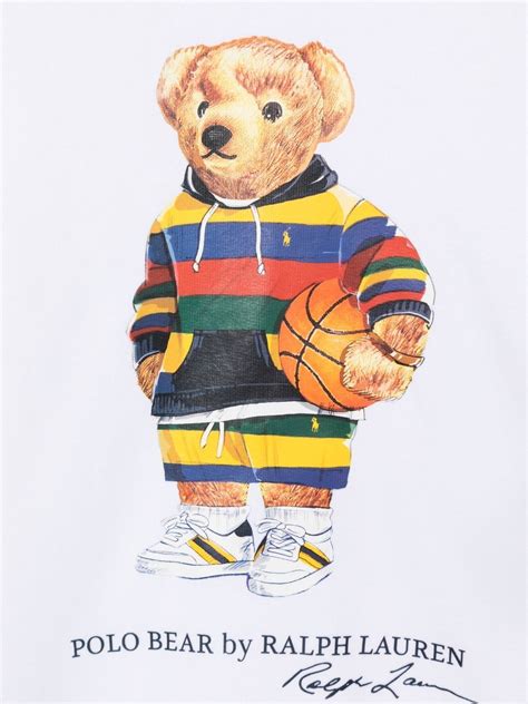 Ralph Lauren Kids Polo Bear Cotton Sweatshirt - Farfetch | Polo bear ...