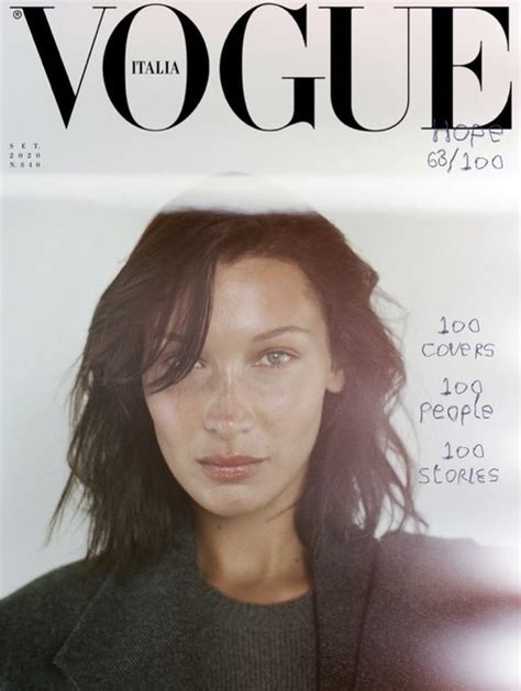 Bella Hadid Cover Vogue Italia September 2020