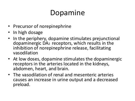 Vasoactive drugs