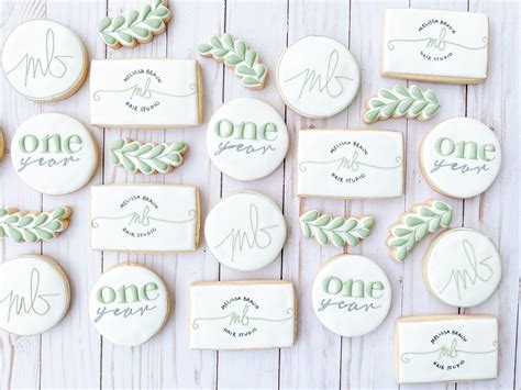 Logo Personalized Cookies. Corporate Gifts / Your Logo on | Etsy