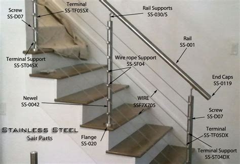 Diy stair railing, Cable stair railing, Stair railing design