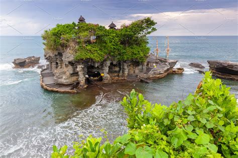 Pura tanah lot at sunset bali featuring balinese, architecture, and asia | Architecture Stock ...