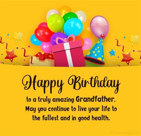 Birthday Wishes For Grandfather - Happy Birthday Grandpa