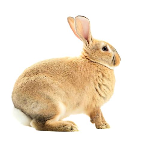 Portrairt Rabbit On White Background, Rabbit, Bunny, White Rabbit PNG ...