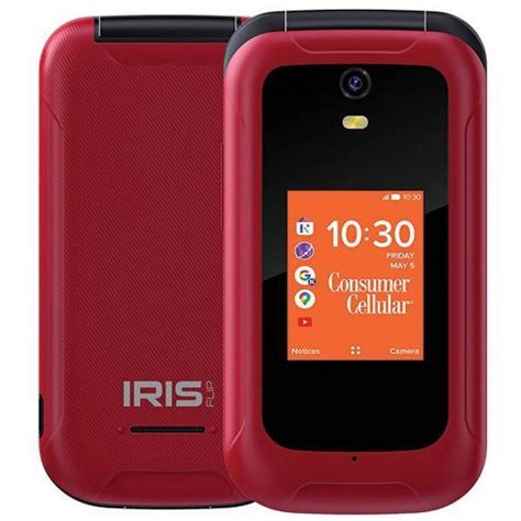 Consumer Cellular Iris Flip (8gb) - Red : Target