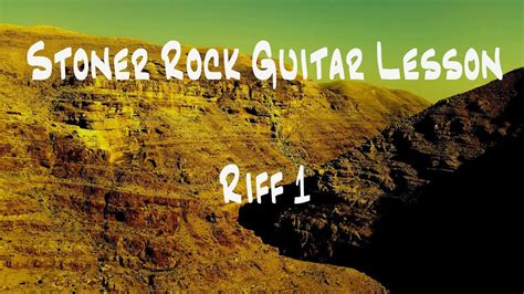 Stoner Rock Guitar Lesson / Riff 1 - YouTube