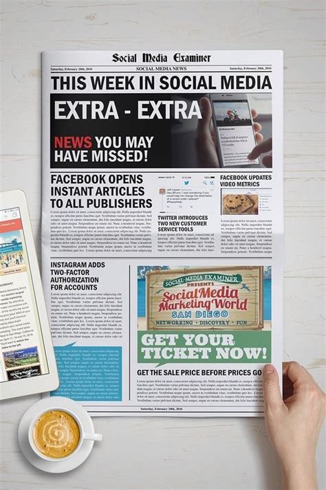 Newspaper article about social media | Social media infographic, Social media examiner, Social ...