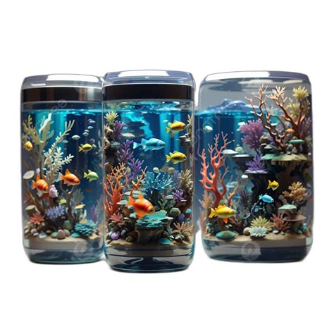3d Tumbler Wrap That Showcases A Vibrant Underwater World With Colorful Marine Life Including ...