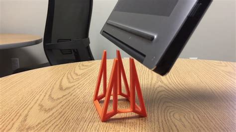 Vertical Laptop Holder - Self Adjusting 3D printed - YouTube