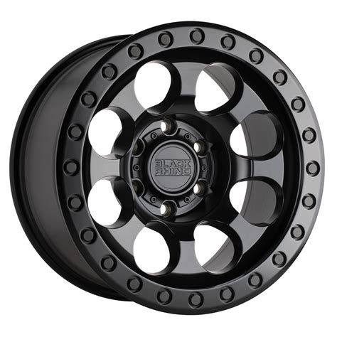 1790RIT-86140M12: 17x9 6x139.7 -18 Offset Black Rhino Rims RIOT MATTE ...