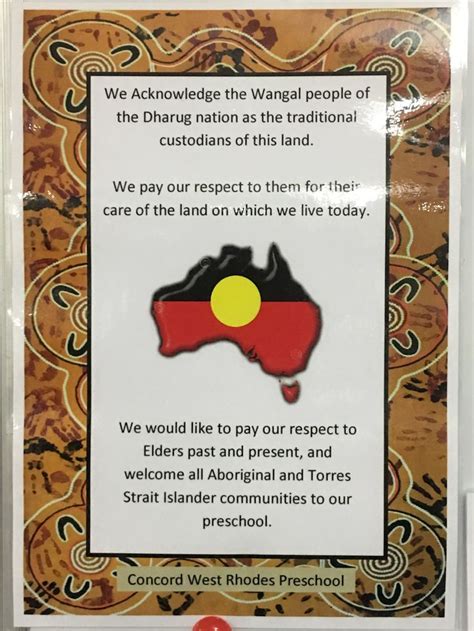 Acknowledgement of Country at Concord West Rhodes Preschool | Aboriginal education, Early ...