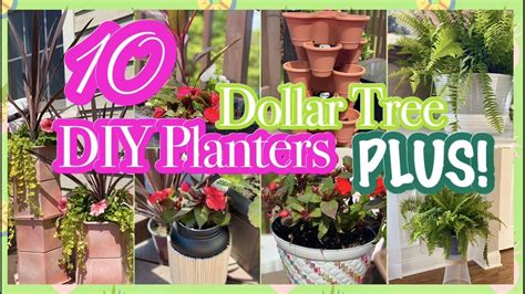 DIY PLANTER IDEAS // EASY DOLLAR TREE FLOWER POT PLANTER DIYS & HACKS!! - YouTube Diy Planters ...