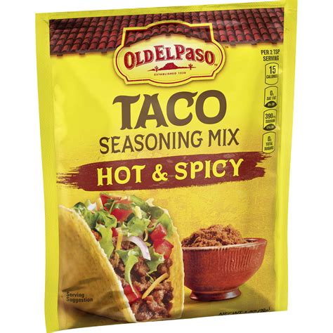 Hot & Spicy Taco Seasoning Mix - Mexican Dishes - Old El Paso