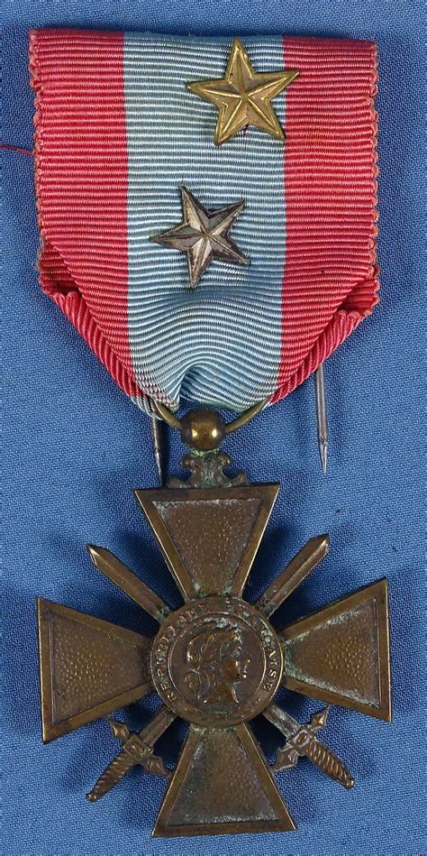 French WWII Foreign Combat Croix de Guerre – Griffin Militaria