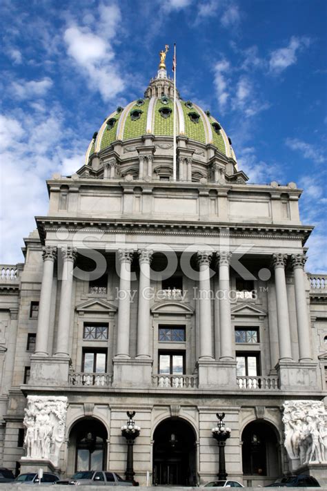 State Capitol Building IN Harrisburg, Pennsylvania Stock Photos ...