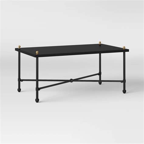 Midway Metal Patio Coffee Table - Black - Threshold designed with Studio McGee - Patio - Home ...
