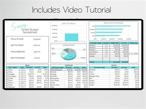 Simple Budget Spreadsheet Excel, Simple Budget Template Google Sheets ...