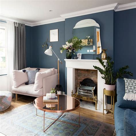 Blue living room ideas – 30 decorating schemes in shades from sky blue to navy | Dark blue ...