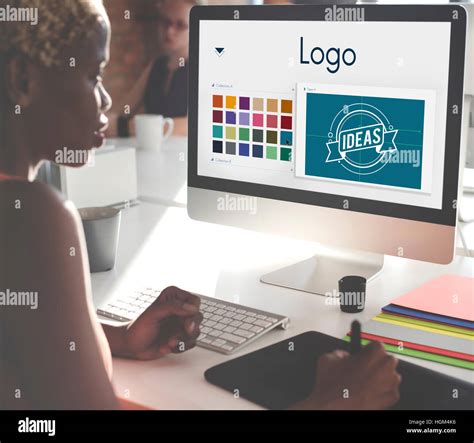 Logo Be Creative Inspiration Design Concept Stock Photo - Alamy