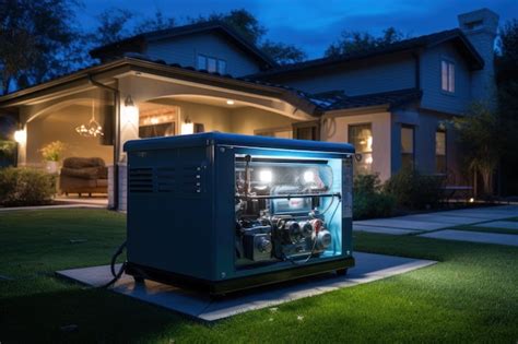 Premium Photo | Hydrogen fuel cell power generator near residential ...