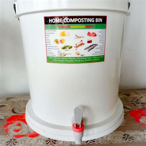 [Shop Malaysia] 1 set double bucket compost bin / tong kompos / bokashi bin / bokashi bucket ...