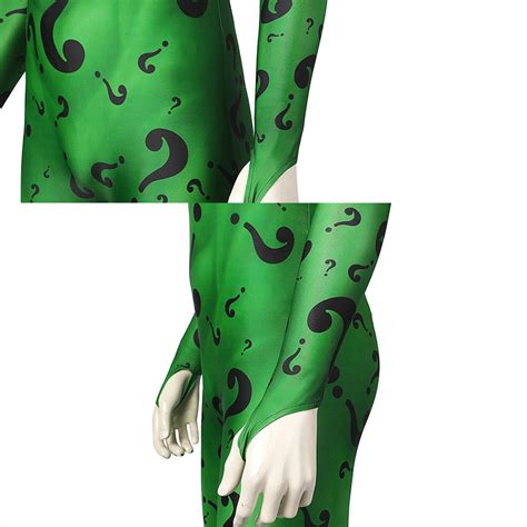 Batman Forever The Riddler Cosplay Costume Jim Carrey Riddler Costume ...