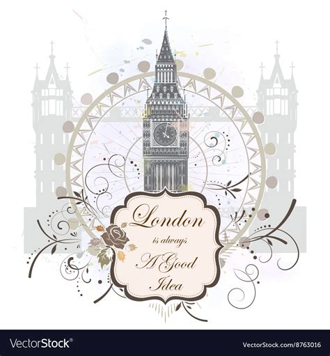 London landmarks Royalty Free Vector Image - VectorStock