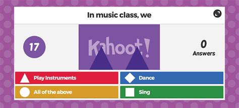 Music is Elementary: Start off Music with a Kahoot!