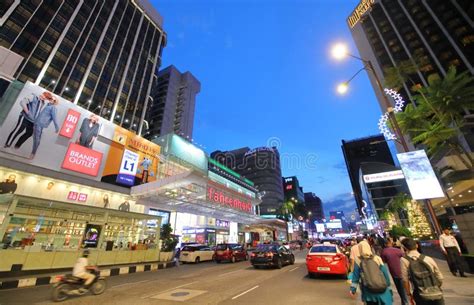 Bukit Bintang Shopping Street In Kuala Lumpur, Malaysia Editorial Photo - Image of landscape ...