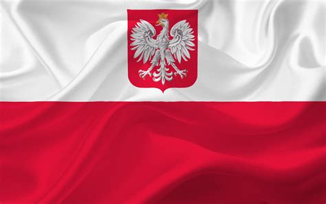 Download wallpapers Flag of Poland, Polish flag, Poland, Europe, silk ...