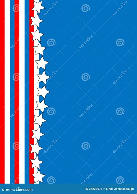 Vector Red White Blue Star Striped Background Stock Vector - Illustration of frame, border: 24223075