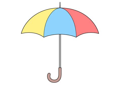 How to Draw an Umbrella Step by Step - EasyLineDrawing