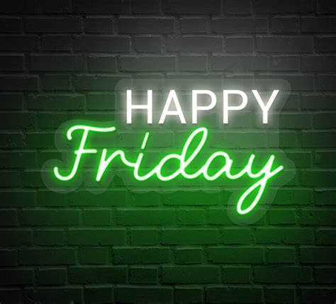 Custom Happy Friday Neon Sign Online at Best Prices | Bestofsigns.com