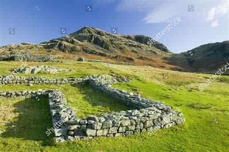 Hardknott Roman Fort On Hardknott Pass Editorial Stock Photo - Stock ...