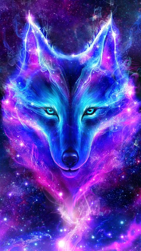 Galaxy cute wolf Wallpapers Download | MobCup