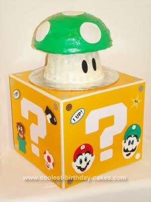 Coolest Super Mario 1 Up Mushroom Cake