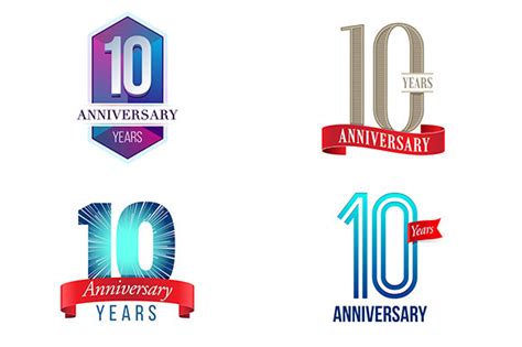 10th Anniversary Symbol ~ Illustrations ~ Creative Market