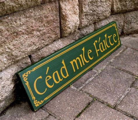 Cead Mile Failte Sign Irish Sign Irish Welcome Sign Pub #homedecorbar | Irish pub decor, Pub ...